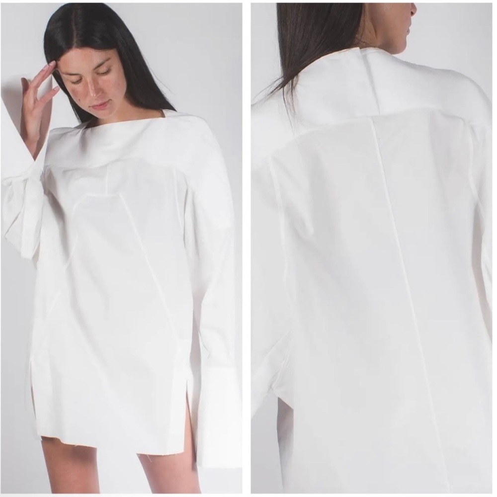 Rick Owens Collage Tunic in Milk